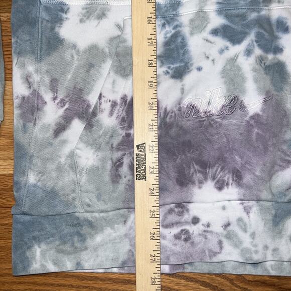 Nike NSW Tie Dye Acid Wash Pullover Hoodie Sweatshirt Women's Size Large - Picture 7 of 11